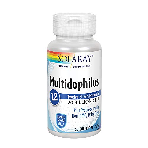 Solaray Multidophilus 20 Billion CFU, Suplemento Alimenticio, 50 cápsulas