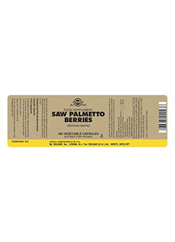 Solgar bayas de Saw Palmetto - 100 cápsulas vegetales