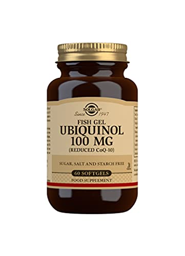 Solgar | Fish Gel Ubiquinol 00 Mg. | Coq-0 Reducido | 60 Cápsulas 200 G, Marrón