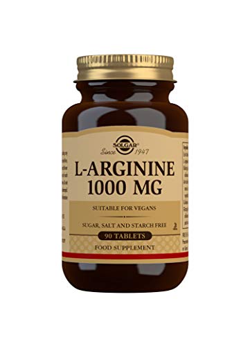 Solgar L-Arginina Comprimidos de 1000 mg, Envase de 90