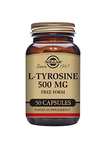 Solgar L-tirosina Cápsulas Vegetales De 500 Mg - Envase De 50, 100 g