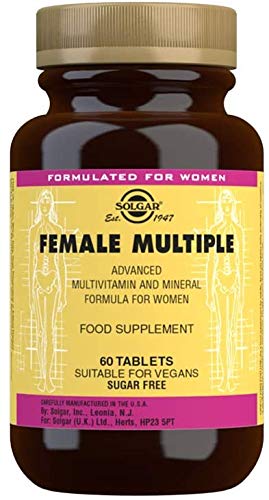 Solgar | Pack Descanso | 5-Hidroxitriptófano (5-HTP) de 30 cápsulas vegetales | Female Múltiple de 60 comprimidos | Bienestar de la mujer
