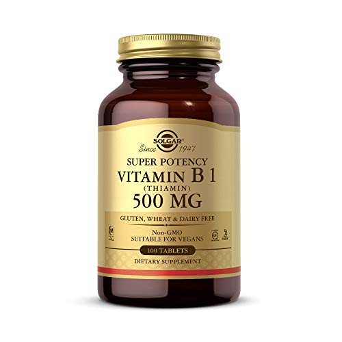 Solgar Vitamina B1 (Tiamina) 500 mg Comprimidos - Envase de 100