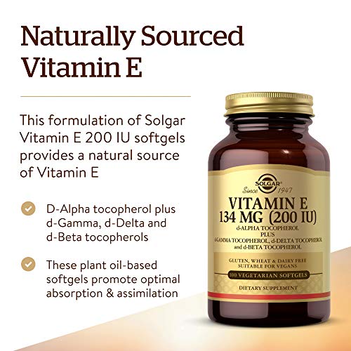 Solgar Vitamina E - (002320005), 100 Cápsulas