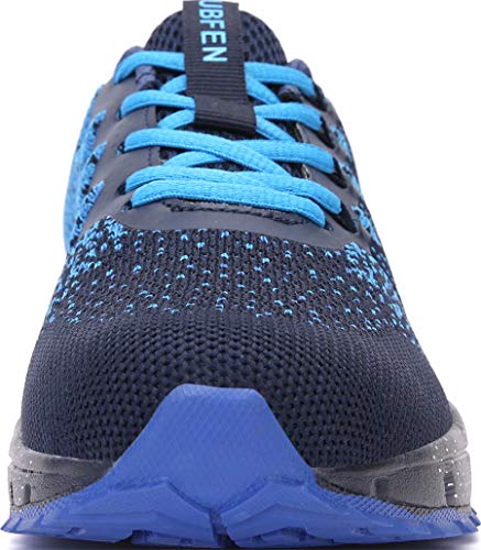 SOLLOMENSI Zapatillas de Deporte Hombres Mujer Running Zapatos para Correr Gimnasio Sneakers Deportivas Padel Transpirables Casual Montaña 45 EU H Azul