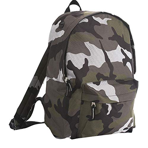 SOLS - Mochila Modelo Rider niños niñas (Talla Única) (Camuflaje)