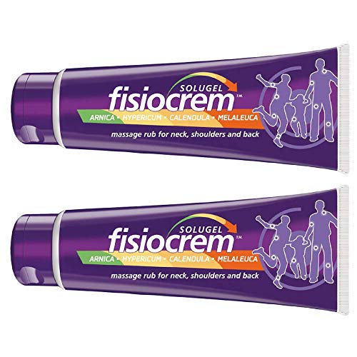 SOLUGEL FISIOCREM Crema de músculo para aliviar el dolor articular y muscular (paquete de 2) 60 ml