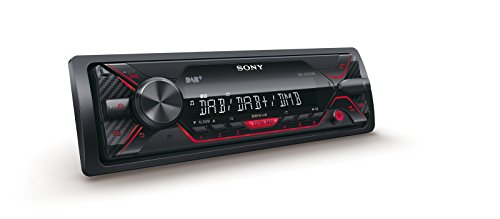 Sony DSX-A310KIT Autorradio con recepción Dab/Dab+/FM y Antena Dab incluida, AUX y USB para iPhone y iPod, Android Music Playback, 4 x 55 W, Archivos FLAC