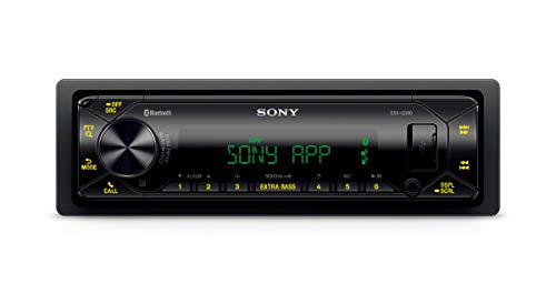 Sony DSXGS80 - Reproductor Multimedia para Coche (Bluetooth, 2 Puertos USB, NFC, Control por Voz Siri Eyes Free y Android, 4 Altavoces con Salida 100 W) Negro