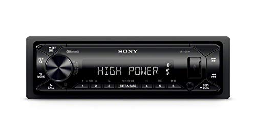 Sony DSXGS80 - Reproductor Multimedia para Coche (Bluetooth, 2 Puertos USB, NFC, Control por Voz Siri Eyes Free y Android, 4 Altavoces con Salida 100 W) Negro