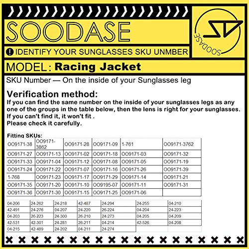 SOODASE Blanco Kit de goma de silicona Earsocks de repuesto Para Oakley Racing Jacket Marco de gafas de sol