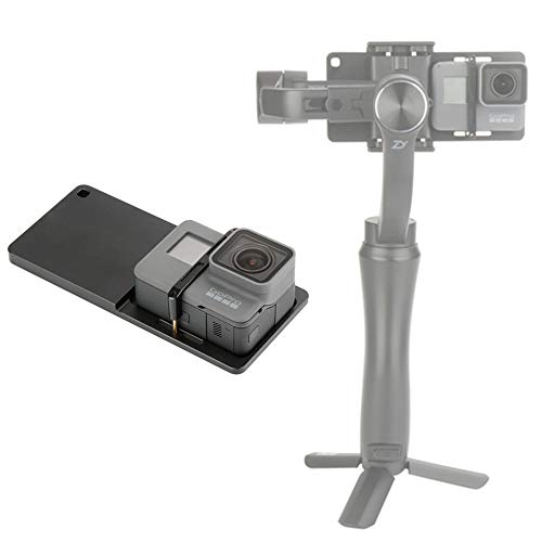 Soporte de placa de adaptador de cardán para Gopro 7/6/5/4/3 / Xiaoyi Montaje de cámara Ajuste universal para 3 ejes DJI Zhiyun Gimbal