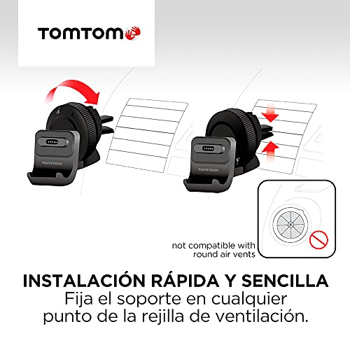 Soporte de rejilla de ventilación activa TomTom para todos los modelos TomTom 5 y 6 pulgadas GO y GO Professional (consulte la lista de compatibilidad a continuación)