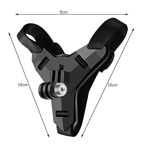 Soporte para Casco de Motocicleta para GoPro Hero y Otras cámaras de acción, Soporte de Fijación Titular de la Barbilla del Casco de la Motocicleta