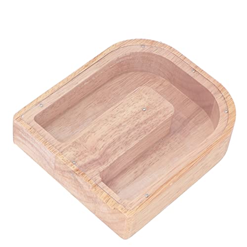 Soran Banco de Dinero con Letras para Niños, Hucha Personalizada con Letra de Madera Transparente de Madera Significativa Y Resistente para Niños(5A21)