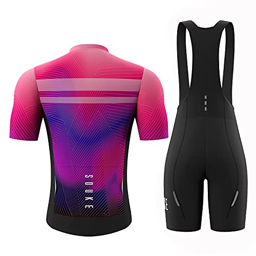 Souke Sports Maillot Ciclismo Hombre, Culotte Ciclismo Hombre, Ropa Ciclismo Hombre Verano