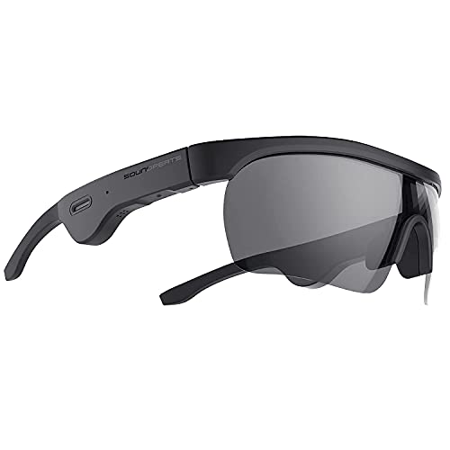SoundPEATS Gafas Smart con Auriculares Bluetooth Gafas de Sol Inteligentes Qualcomm APTX HD 5 Horas 4 Micrófonos Gafas de Conducción Manos Libres Sonido Privado 
