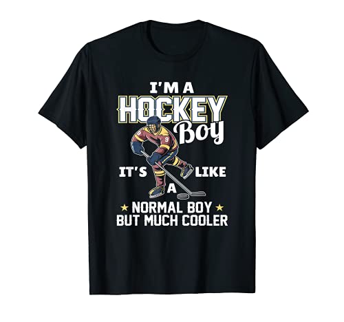 Soy un chico de hockey es como un niño normal pero mucho más fresco Camiseta