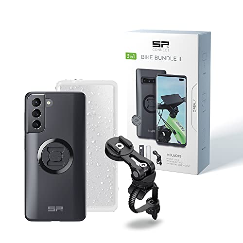 SP Connect Soporte de teléfono móvil para bicicleta, resistente al agua, para manillar de bicicleta, para todos los teléfonos inteligentes como iPhone Samsung