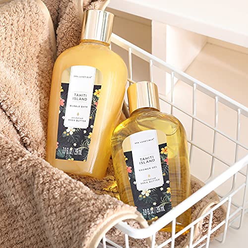 Spa Luxetique Cesta de Regalo para Mujer, Set de Baño y Ducha，Caja de Regalo con 12 Piezas, Incluye Gel de Ducha, Sales de Baño, Aceite Esencial，Regalos Originales para Mujer