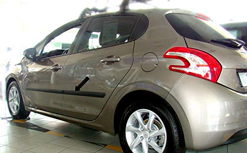 Spangenberg Protectores laterales negros para Peugeot 208 Hatchback 5 puertas a partir de 2012- F3 (3700003)