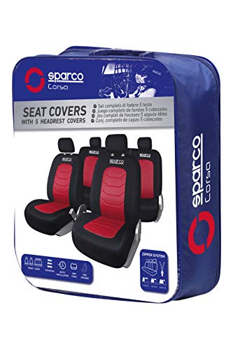 Sparco SPC1019RS - S-LINE Fundas, Rojo