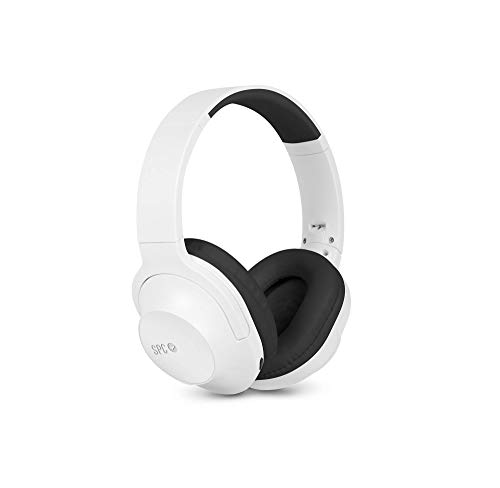 SPC Crow Auriculares de Diadema Bluetooth y micrófono en Color Blanco