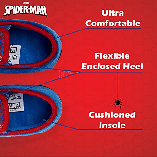 Spiderman Zapatillas Casa Niño, Zapatillas Niño con Suela Antideslizante, Merchandising Oficial Regalos para Niños (Rojo, 33 EU, numeric_33)