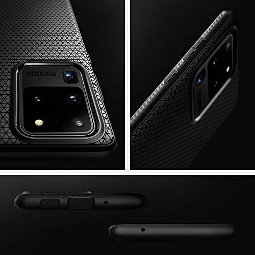 Spigen Funda Liquid Air Compatible con Samsung Galaxy S20 Ultra 5G - Negro Mate