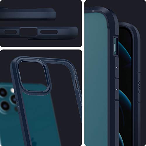 Spigen Funda Ultra Hybrid Compatible con iPhone 12 Pro MAX - Azul Marino