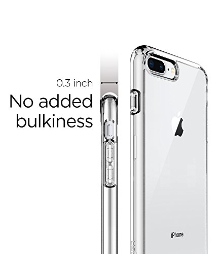 Spigen Funda Ultra Hybrid Compatible con iPhone 8 Plus y Compatible con iPhone 7 Plus - Transparente