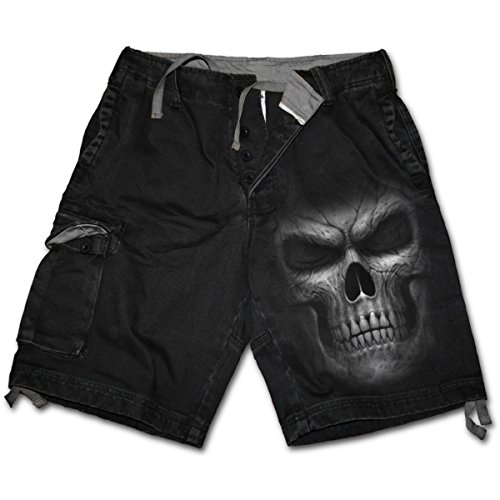 Spiral - Shadow Master - Bermudas de Estilo Cargo - Vintage - Negro - M