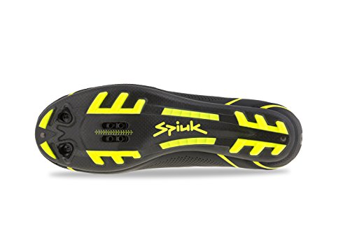 Spiuk Altube MTB C Zapatilla, Unisex Adulto, Negro/Amarillo, 37