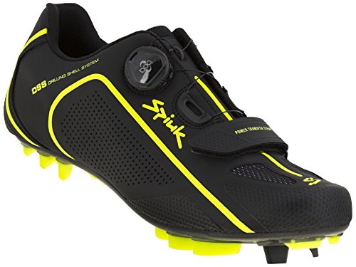 Spiuk Altube MTB C Zapatilla, Unisex Adulto, Negro/Amarillo, 37