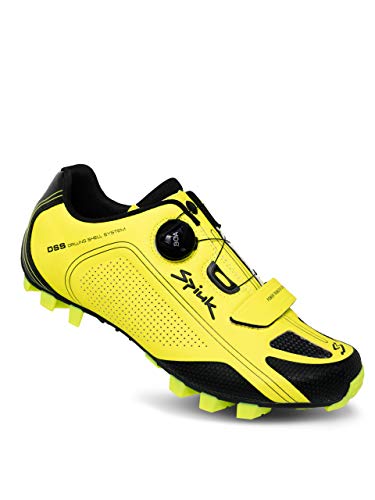 Spiuk Altube MTB - Zapatilla, Unisex Adulto, Amarillo Flúor Mate, 45