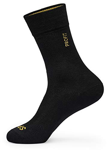 Spiuk Profit Largo CALCETIN, Adultos Unisex, Negro, T. 36/39