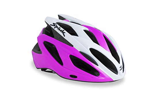 Spiuk Tamera Lite Casco, Unisex Adulto, Fucsia/Blanco, (M-L) 58-62