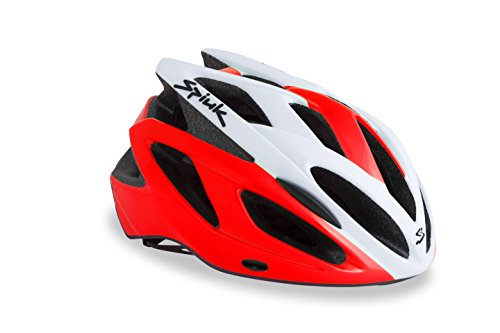 Spiuk Tamera Lite Casco, Unisex Adulto, Rojo/Blanco, (M-L) 58-62