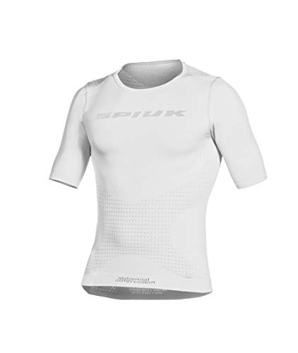 Spiuk Top Ten Camiseta térmica, Unisex Adulto, Blanco, L/XL