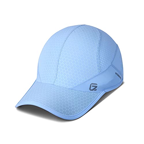 Sport Cap,Soft Brim Lightweight Waterproof Running Hat Breathable Baseball Cap Quick Dry Sport Caps Cooling Portable Sun Hats for Men and Woman Performance Workouts and Outdoor Activities Sky Blue