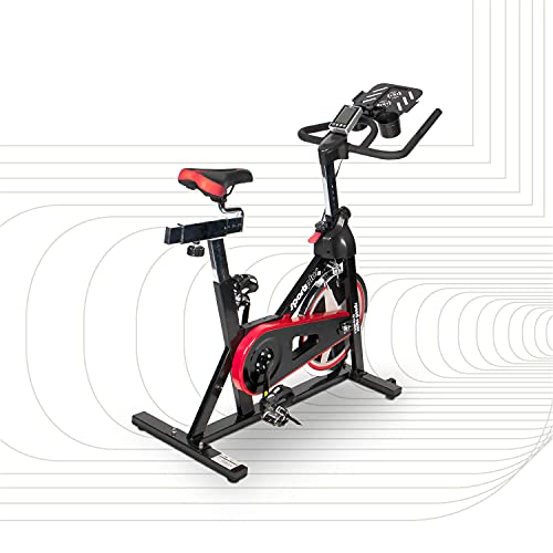 SportPlus Speedracer/Speedbike, soporte para tableta, aplicación conectada, compatible con cinturón pectoral, Bluetooth, volante de inercia de aprox. 13 kg, resistencia ajustable, SP-SRP-2100-i