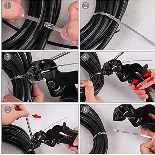 Stainless Steel Cable Tie Gun and Zip Tie Tool Cable Tie Tool for Stainless Steel Cable Ties Metal tie wrap Gun