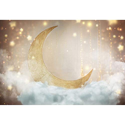Star Moon Light Bokeh cumpleaños bebé recién Nacido fotografía telón de Fondo decoración sesión fotográfica Accesorios de Fondo para Fotos A17 9x6ft / 2,7x1,8 m