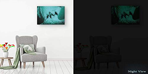 Startonight Cuadro Moderno en Lienzo Adán y Eva, Inicio y el Beso, Amor, Pintura Abstracta para Salon Decoración Grande 80 x 120 cm