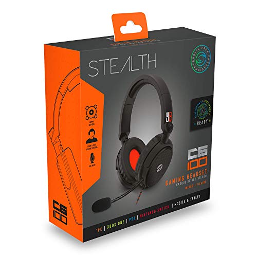 Stealth C6-100 - Auriculares para Videojuegos para Switch, Xbox, PS4/PS5, PC, Color Naranja