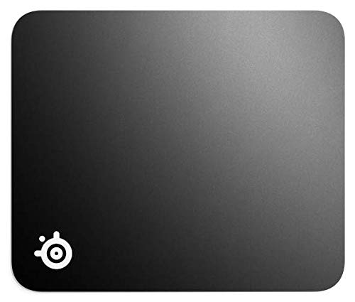 SteelSeries QcK - Alfombrilla de ratón para juegos - Superficie microtejida - Optimizada para sensores de juegos - Tamaño M (320mm x 270mm x 2mm)