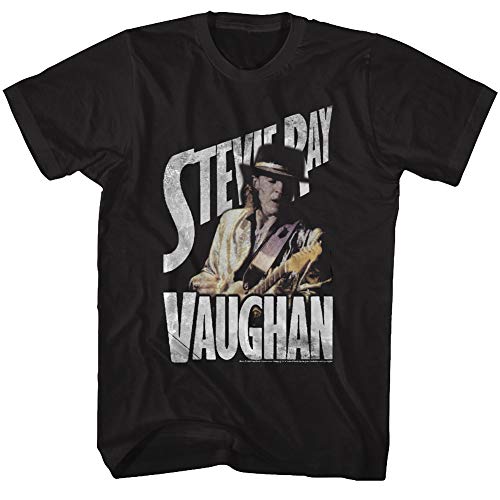 Stevie Ray Vaughan Músico Singer Guitarist Old Steve - Camiseta para adulto - Negro - Large
