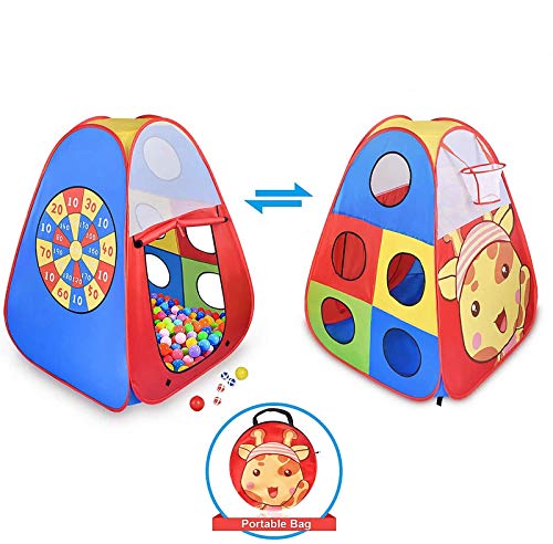 STLOVe Tienda de Juegos para niños, Tienda de Juegos para niños bebés y niños pequeños para Interiores y Exteriores Casa de Juegos para niños, Bolsa de Almacenamiento, no Incluye Pelotas