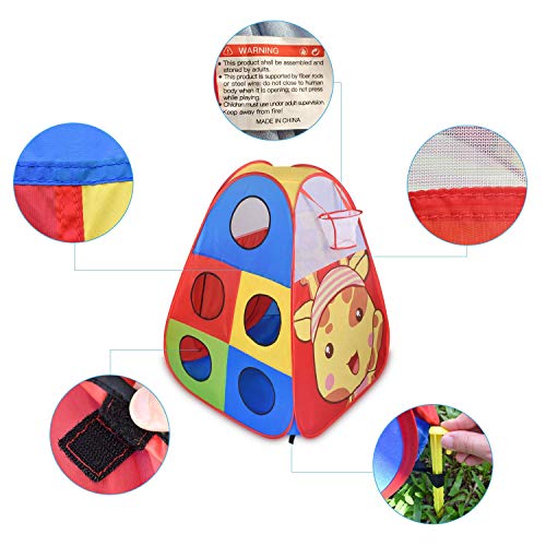 STLOVe Tienda de Juegos para niños, Tienda de Juegos para niños bebés y niños pequeños para Interiores y Exteriores Casa de Juegos para niños, Bolsa de Almacenamiento, no Incluye Pelotas