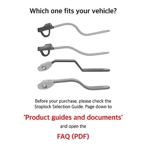 Stoplock Pro HG 150-00 - Barra Antirrobo para Volante de Coche, Resistente y Segura, Ajuste Universal, Incluye 2 Llaves y Bolsa de Transporte